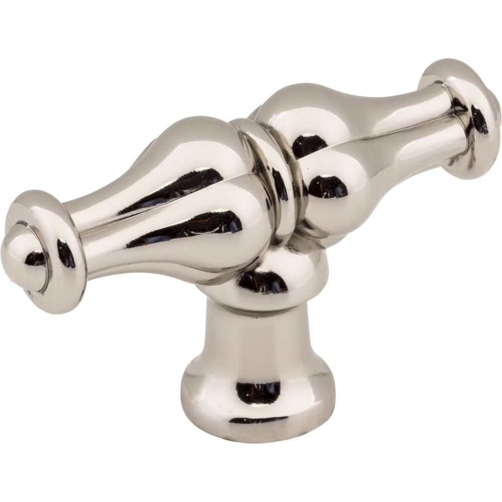 Jeffrey Alexander by Hardware Resources 818L-SN 2-1/4" Overall Length Cabinet Knob. Packaged with one 8/32" 