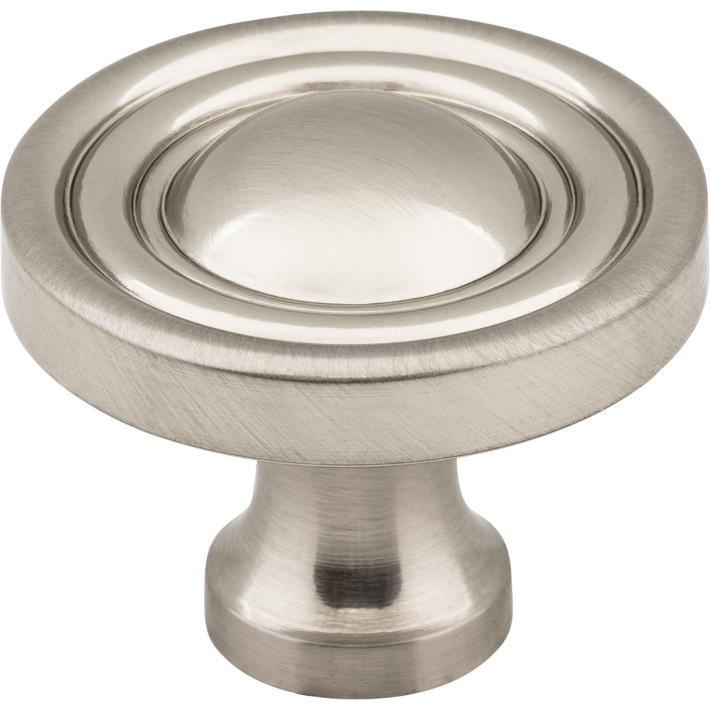 Jeffrey Alexander by Hardware Resources 818SN 1-3/8" Diameter Cabinet Knob. Packaged with one 8/32" x 1" s