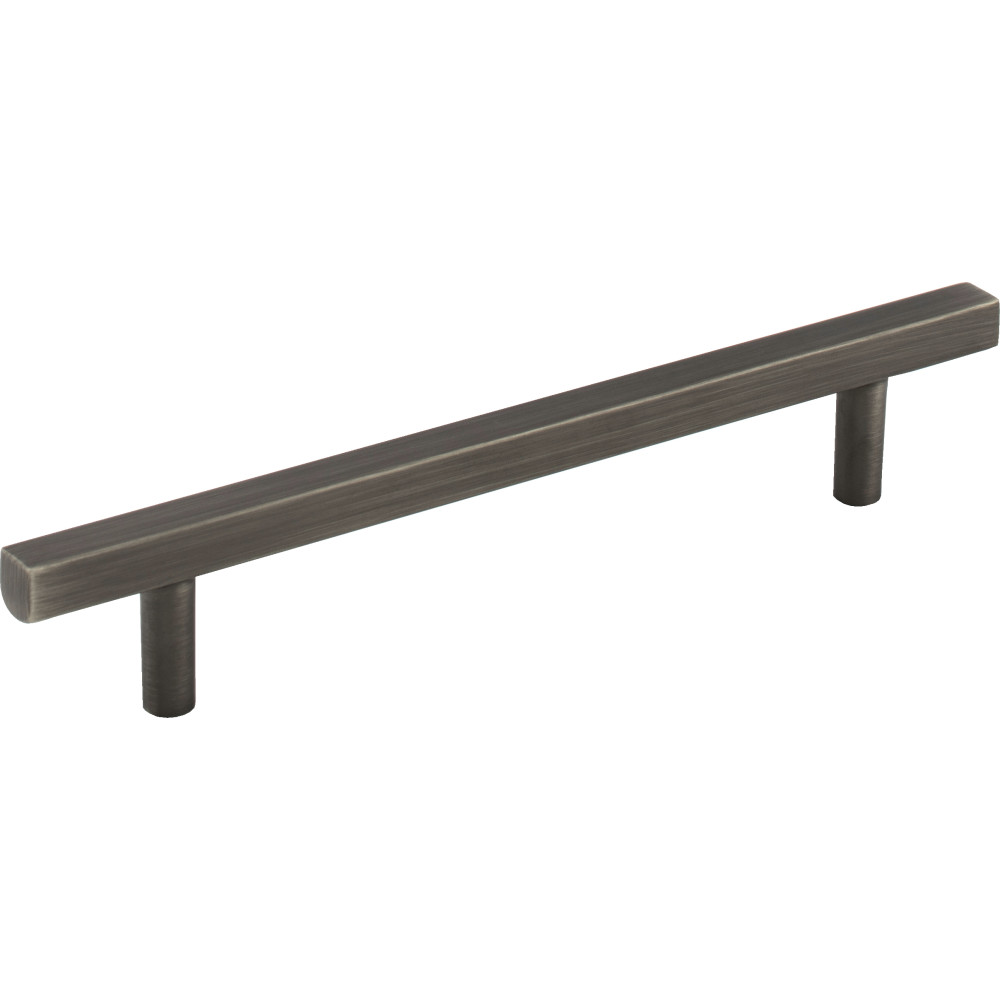 Jeffrey Alexander by Hardware Resources 845-128BNBDL Dominique Cabinet Pull 7-1/16" Overall Length. Holes are 128 mm center-to-center. Finish in Brushed Pewter