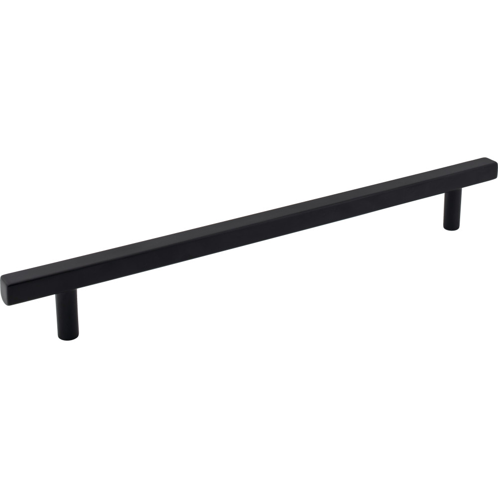 Jeffrey Alexander by Hardware Resources 845-12MB Dominique Cabinet Pull 15" Overall Length Appliance Pull. Holes are 12" center-to-center. Finish in Matte Black