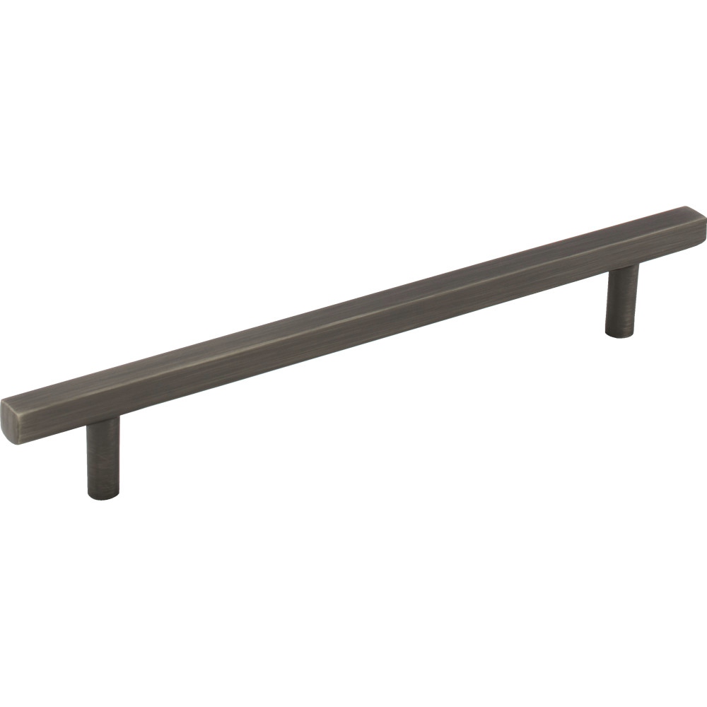 Jeffrey Alexander by Hardware Resources 845-160BNBDL Dominique Cabinet Pull 8-5/16" Overall Length. Holes are 160 mm center-to-center. Finish in Brushed Pewter