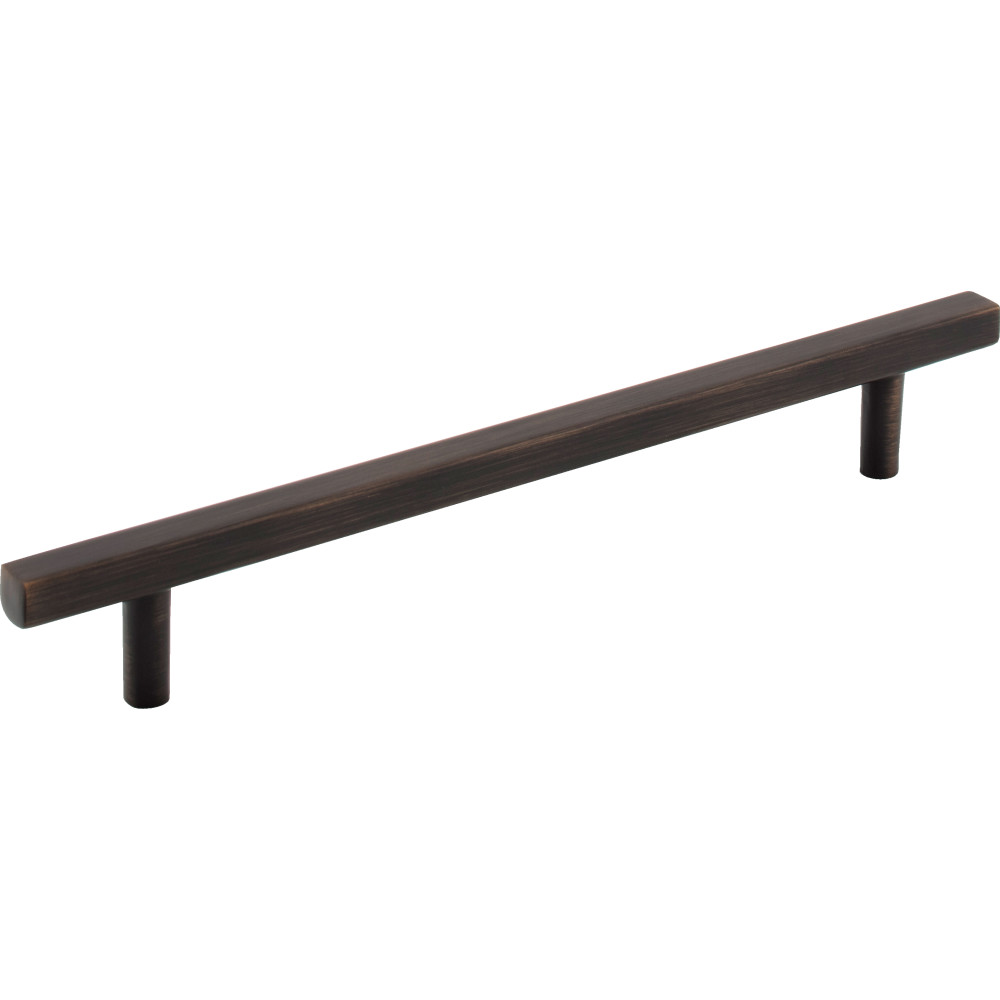 Jeffrey Alexander by Hardware Resources 845-160DBAC Dominique Cabinet Pull 8-5/16" Overall Length. Holes are 160 mm center-to-center. Finish in Brushed Oil Rubbed Bronze