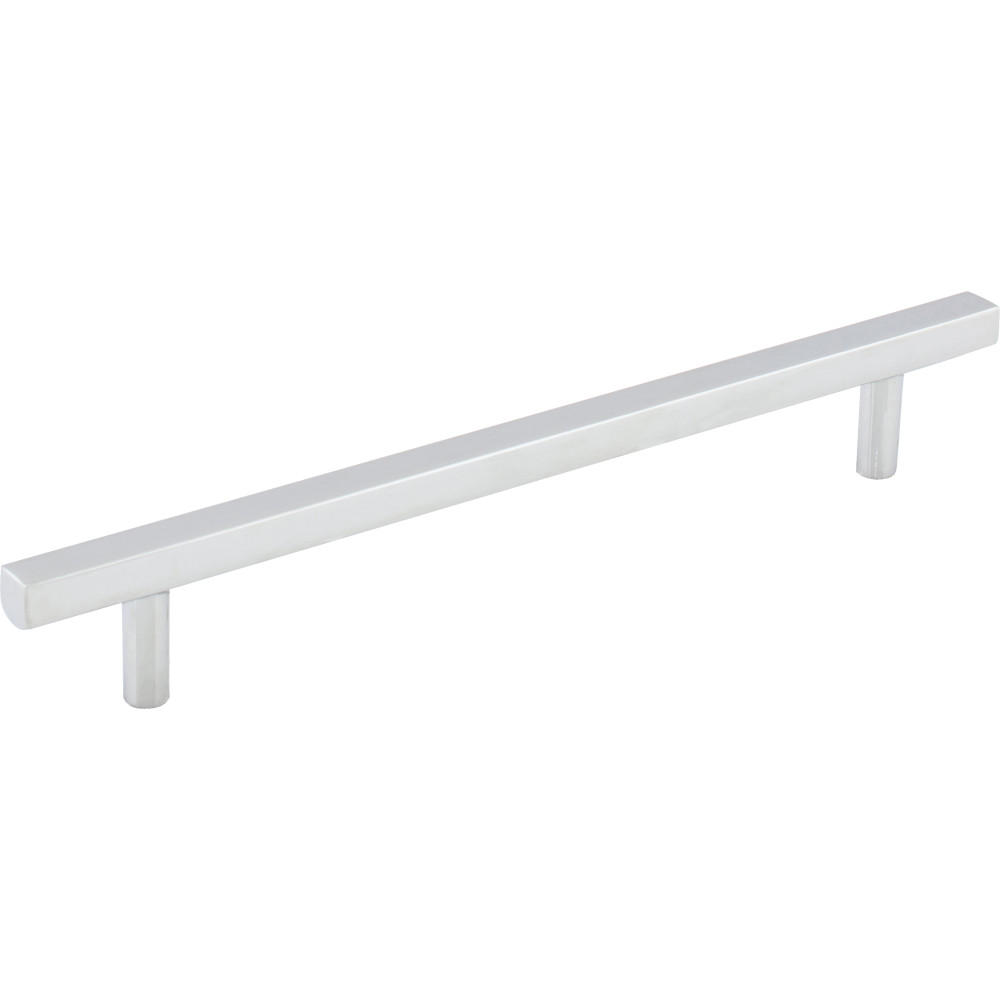 Jeffrey Alexander by Hardware Resources 845-160PC Dominique Cabinet Pull 8-5/16" Overall Length. Holes are 160 mm center-to-center. Finish in Polished Chrome