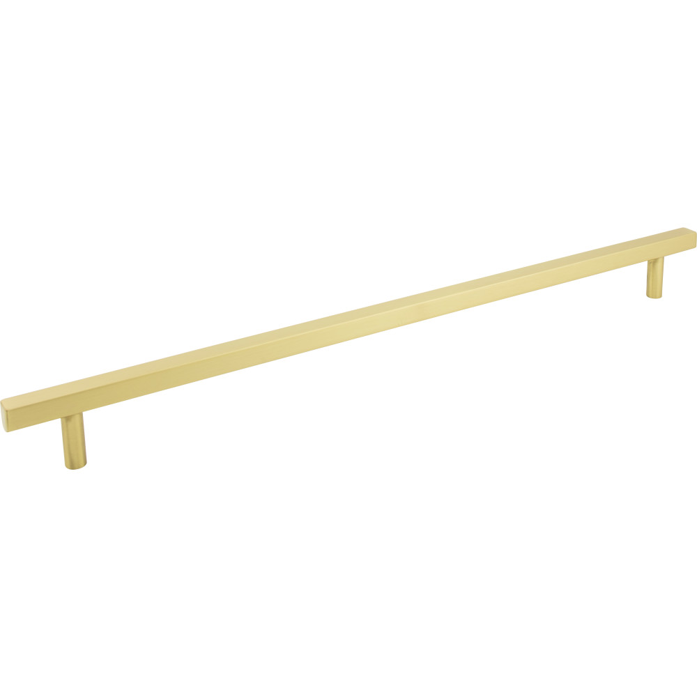 Jeffrey Alexander by Hardware Resources 845-18BG Dominique Cabinet Pull 21" Overall Length Appliance Pull. Holes are 18" center-to-center. Finish in Brushed Gold