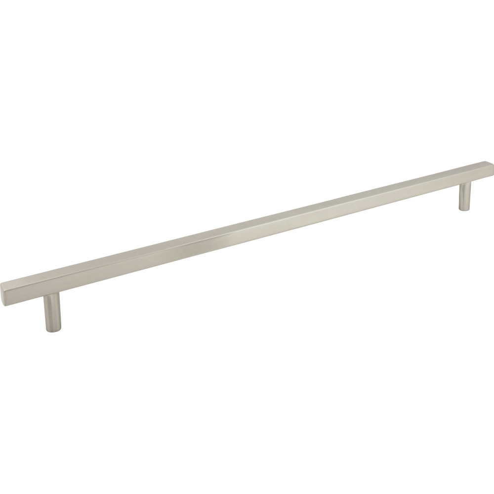 Jeffrey Alexander by Hardware Resources 845-18SN Dominique Cabinet Pull 21" Overall Length Appliance Pull. Holes are 18" center-to-center. Finish in Satin Nickel