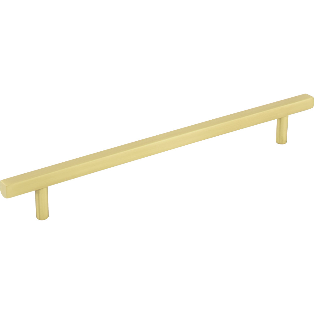 Jeffrey Alexander by Hardware Resources 845-192BG Dominique Cabinet Pull 9-9/16" Overall Length. Holes are 192 mm center-to-center. Finish in Brushed Gold