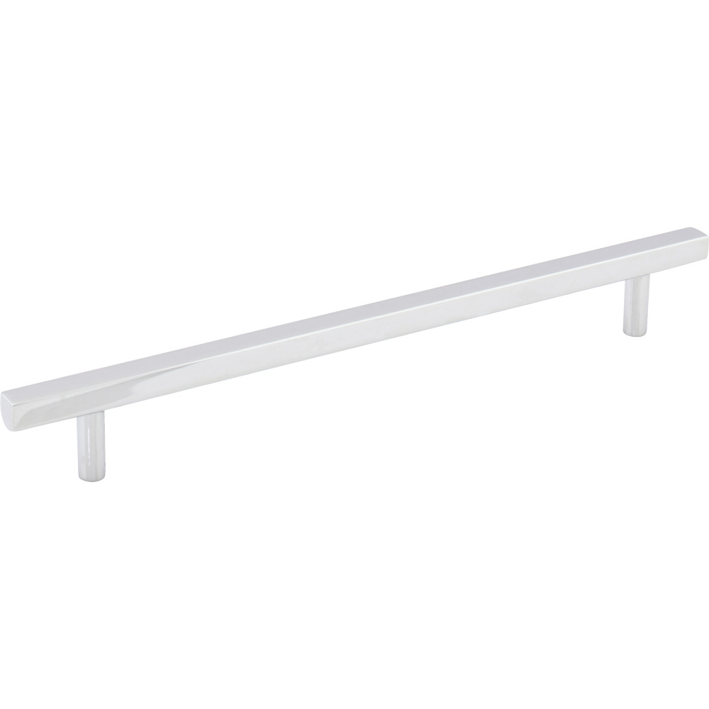 Jeffrey Alexander by Hardware Resources 845-192PC Dominique Cabinet Pull 9-9/16" Overall Length. Holes are 192 mm center-to-center. Finish in Polished Chrome