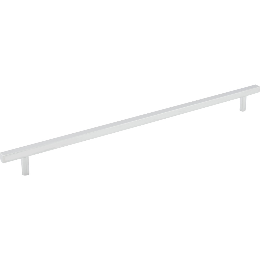 Jeffrey Alexander by Hardware Resources 845-305PC Dominique Cabinet Pull 14" Overall Length. Holes are 305 mm center-to-center. Finish in Polished Chrome