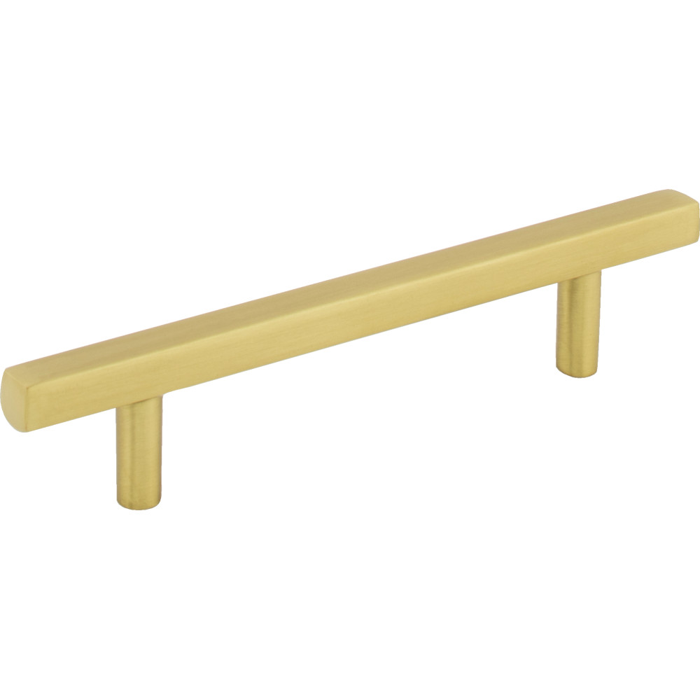 Jeffrey Alexander by Hardware Resources 845-96BG Dominique Cabinet Pull 5-3/4" Overall Length. Holes are 96 mm center-to-center. Finish in Brushed Gold