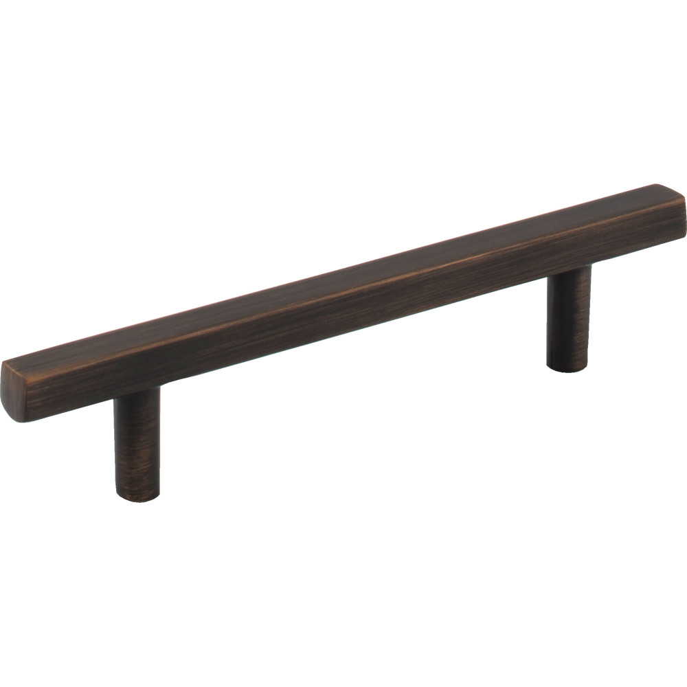 Jeffrey Alexander by Hardware Resources 845-96DBAC Dominique Cabinet Pull 5-3/4" Overall Length. Holes are 96 mm center-to-center. Finish in Brushed Oil Rubbed Bronze