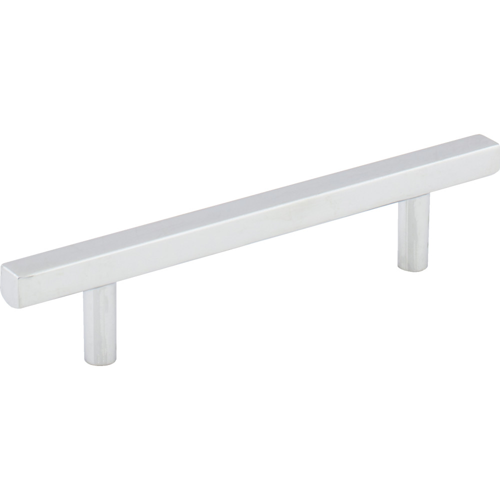 Jeffrey Alexander by Hardware Resources 845-96PC Dominique Cabinet Pull 5-3/4" Overall Length. Holes are 96 mm center-to-center. Finish in Polished Chrome