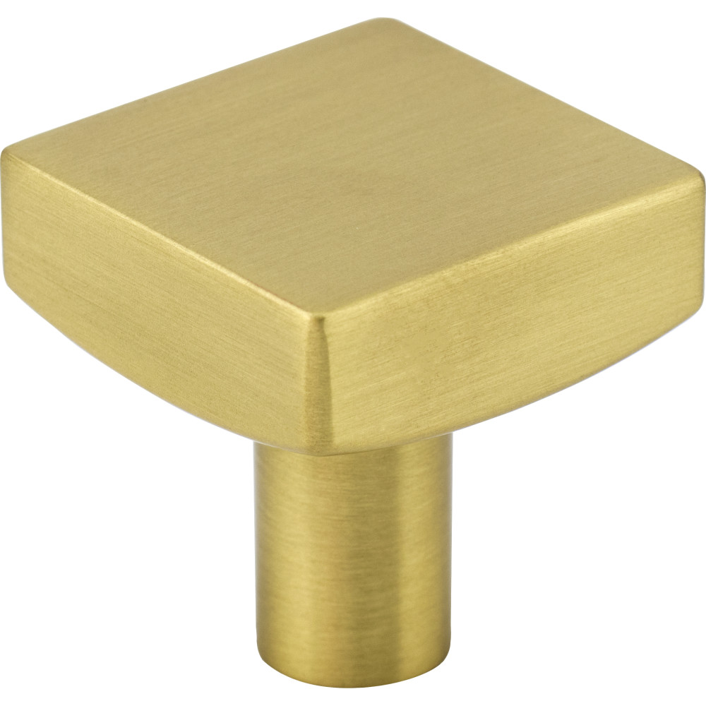 Jeffrey Alexander by Hardware Resources 845BG Dominique Cabinet Knob 1-1/8" Diameter Square. Finish in Brushed Gold