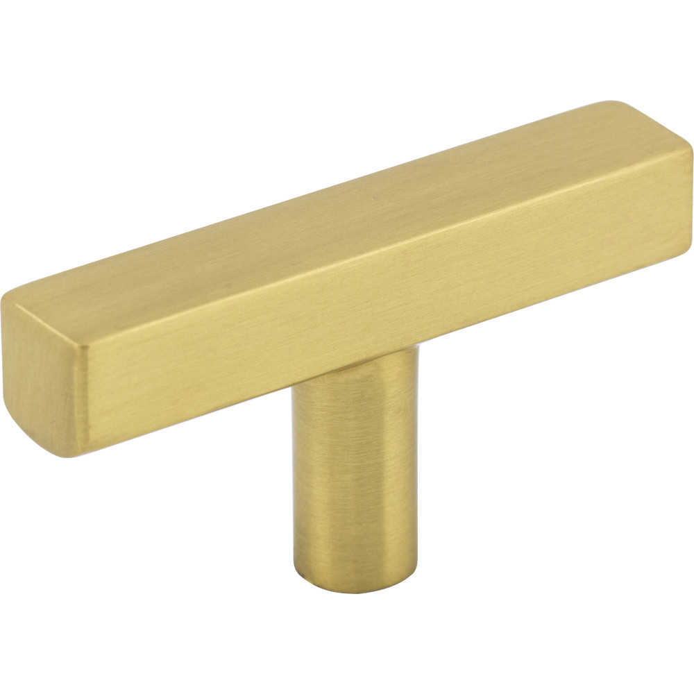 Jeffrey Alexander by Hardware Resources 845TL-BG Dominique Cabinet Knob 2-1/4" Overall Length Cabinet "T" Knob. Finish in Brushed Gold
