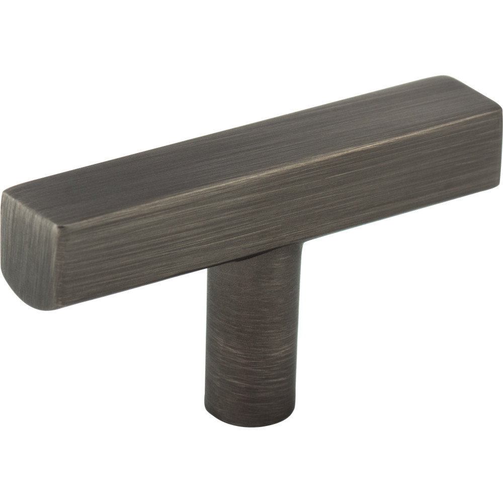 Jeffrey Alexander by Hardware Resources 845TL-BNBDL Dominique Cabinet Knob 2-1/4" Overall Length Cabinet "T" Knob. Finish in Brushed Pewter