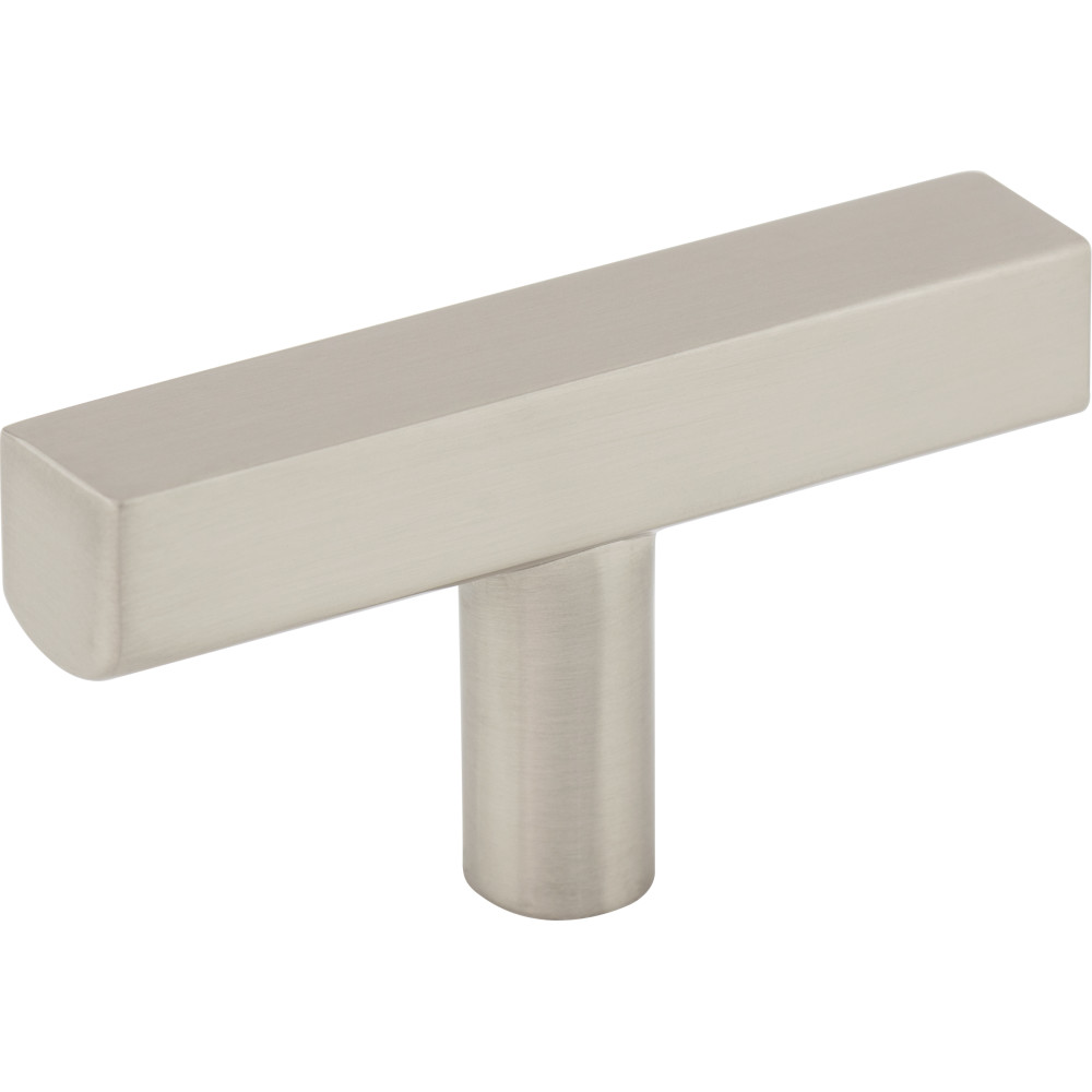 Jeffrey Alexander by Hardware Resources 845TL-SN Dominique Cabinet Knob 2-1/4" Overall Length Cabinet "T" Knob. Finish in Satin Nickel