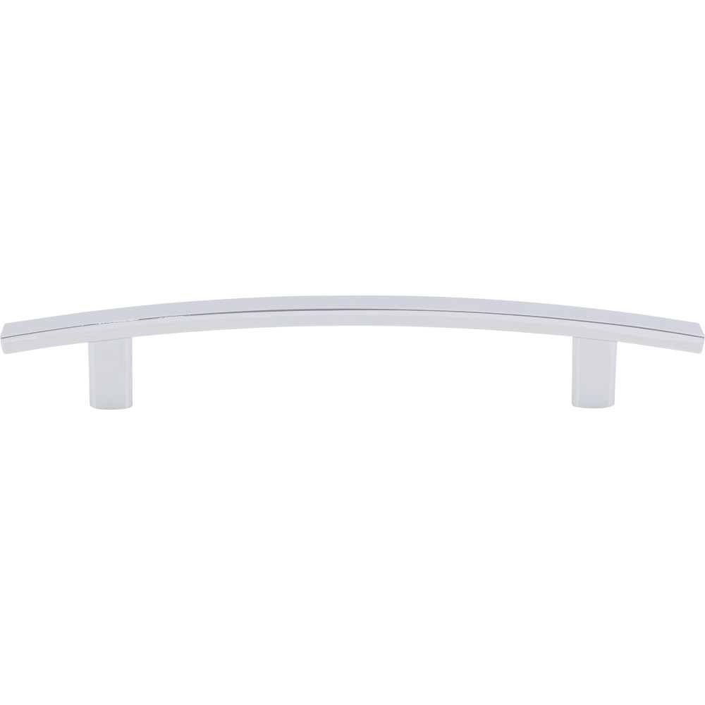Elements by Hardware Resources 859-128PC 7-1/4" Overall Length Cabinet Pull. Holes are 128 mm center-to-center. Finish: Polished Chrome