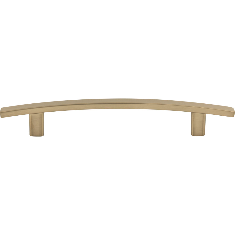 Elements by Hardware Resources 859-128SBZ 7-1/4" Overall Length Cabinet Pull. Holes are 128 mm center-to-center. Finish: Satin Bronze