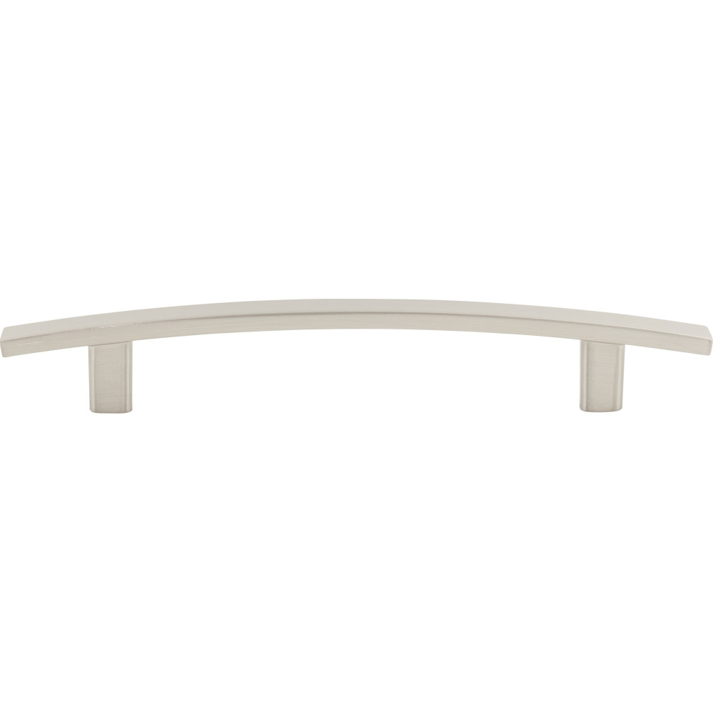 Elements by Hardware Resources 859-128SN 7-1/4" Overall Length Cabinet Pull. Holes are 128 mm center-to-center. Finish: Satin Nickel