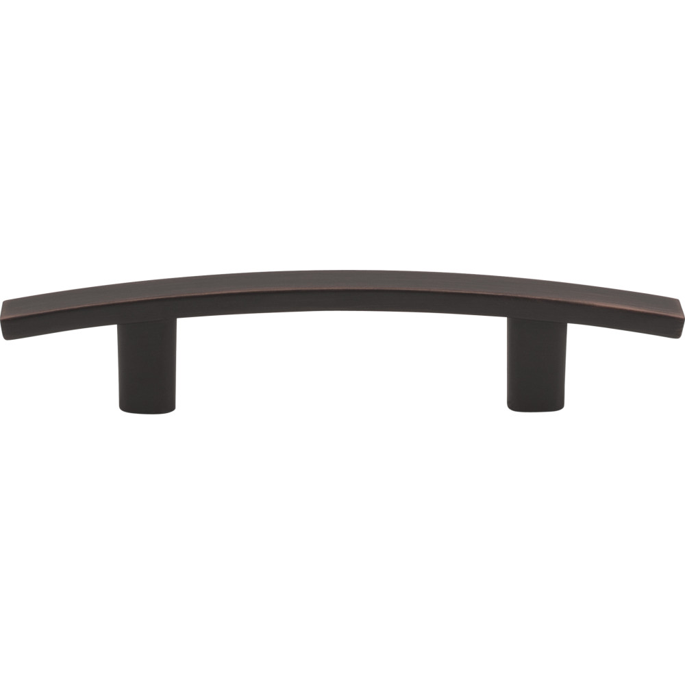 Elements by Hardware Resources 859-3DBAC 5-1/4" Overall Length Cabinet Pull. Holes are 3" center-to-center. Finish: Brushed Oil Rubbed Bronze