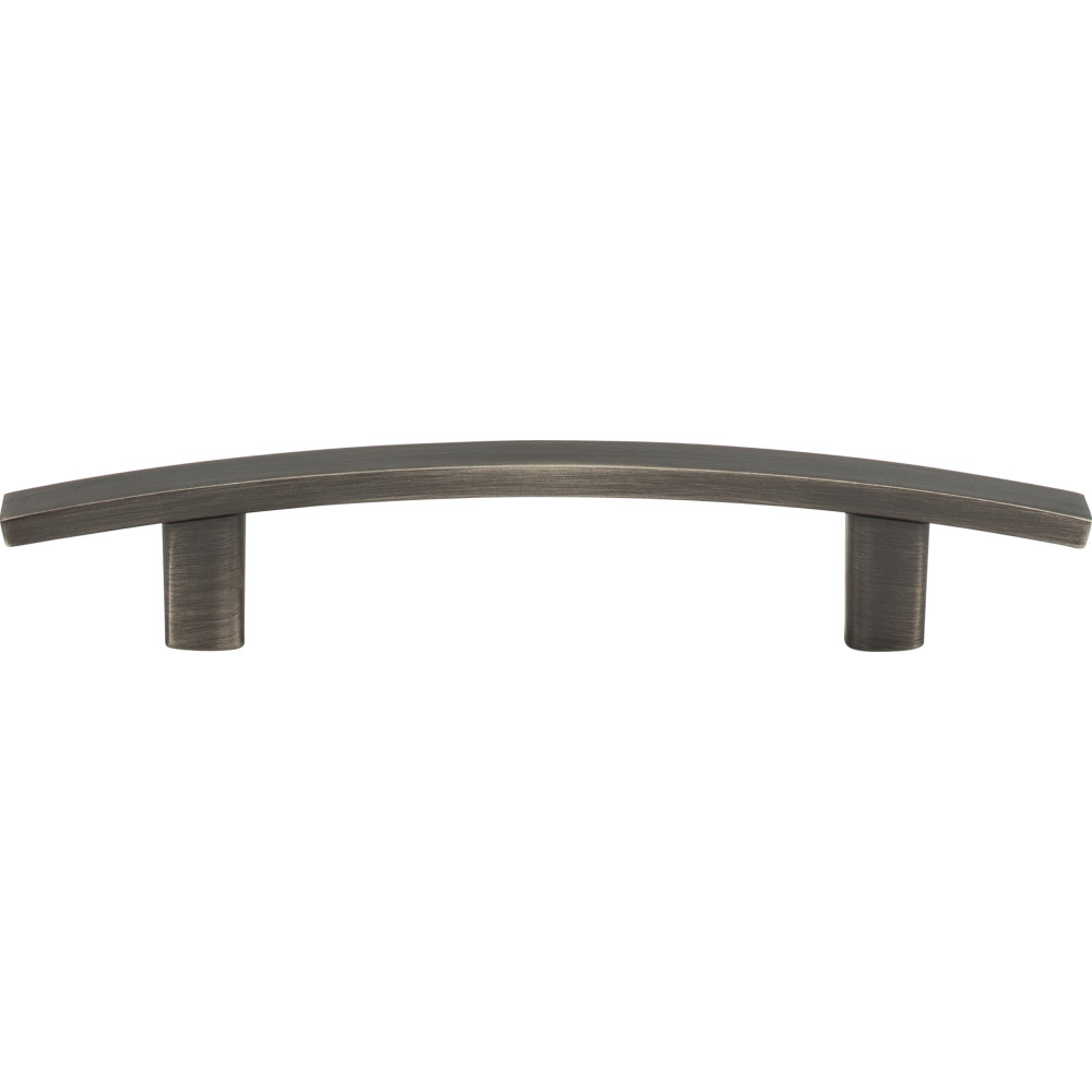 Elements by Hardware Resources 859-96BNBDL 6" Overall Length Cabinet Pull. Holes are 96 mm center-to-center. Finish: Brushed Pewter