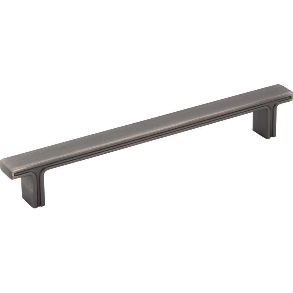 Jeffrey Alexander by Hardware Resources 867-160BNBDL 7-5/8" OL Rectangle Cabinet Pull.  Packaged with two 8-32 x 