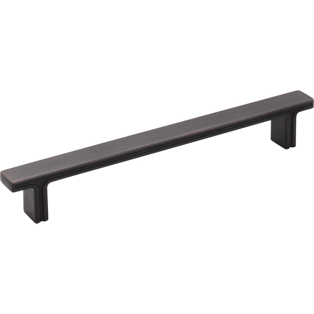 Jeffrey Alexander by Hardware Resources 867-160DBAC 7-5/8" OL Rectangle Cabinet Pull.  Packaged with two 8-32 x 