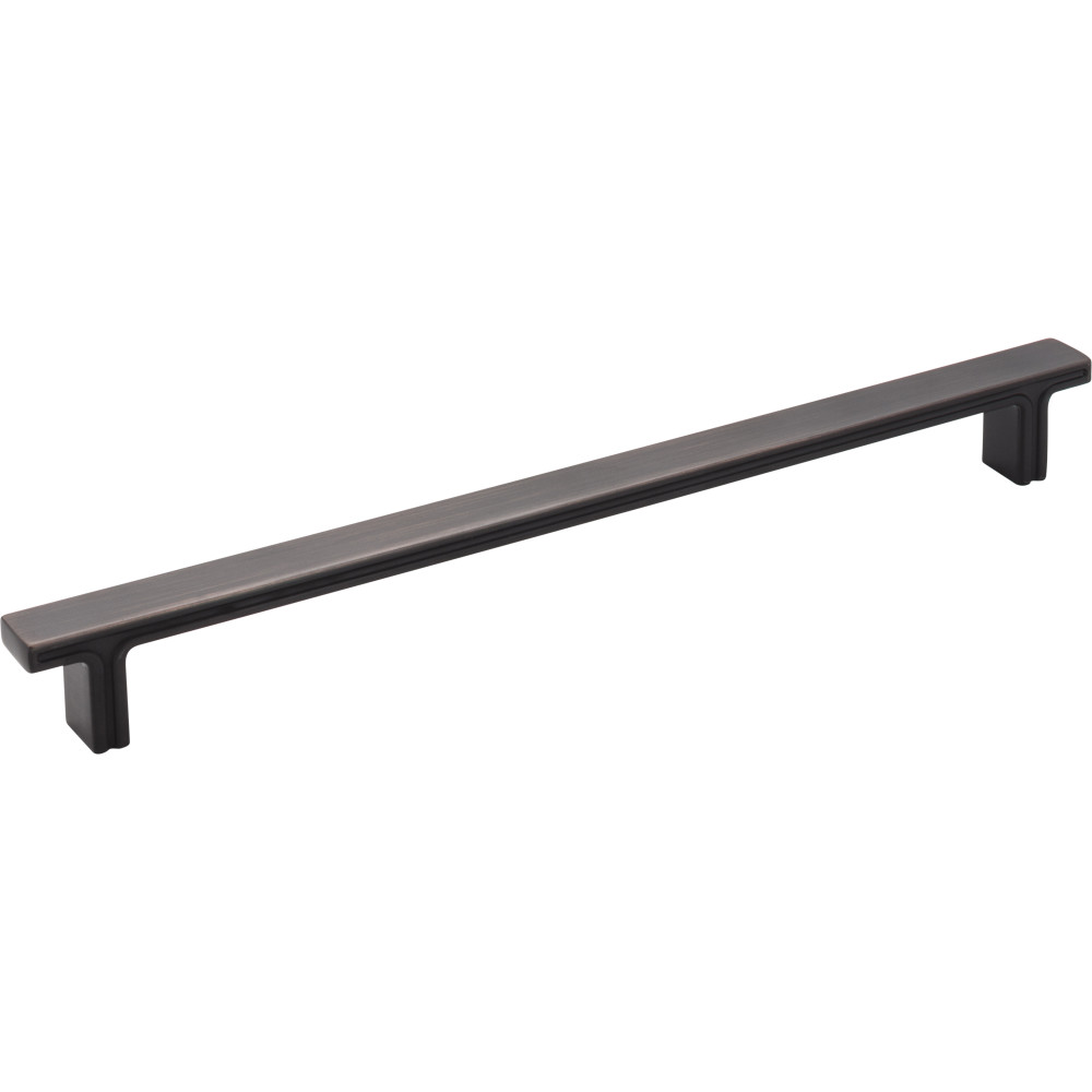 Jeffrey Alexander by Hardware Resources 867-228DBAC 10-5/16" OL Rectangle Cabinet Pull. Packaged with two 8-32 x
