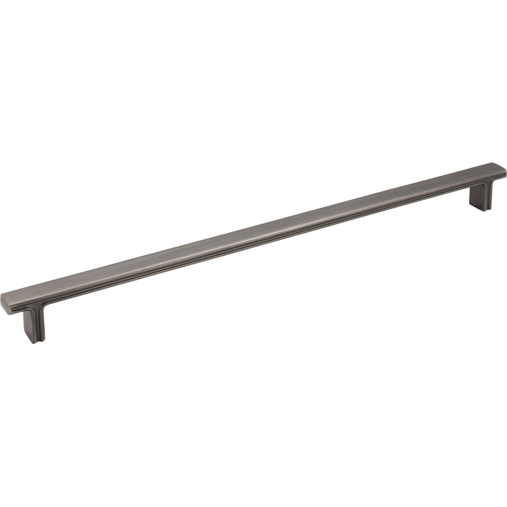 Jeffrey Alexander by Hardware Resources 867-320BNBDL 13-15/16" OL Rectangle Cabinet Pull.  Packaged with two 8-32