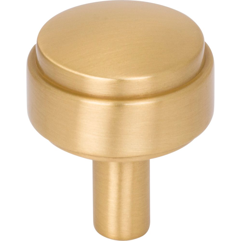 Hardware Resources 885BG 1-1/8" Diameter Brushed Gold Hayworth Cabinet Knob in Brushed Gold