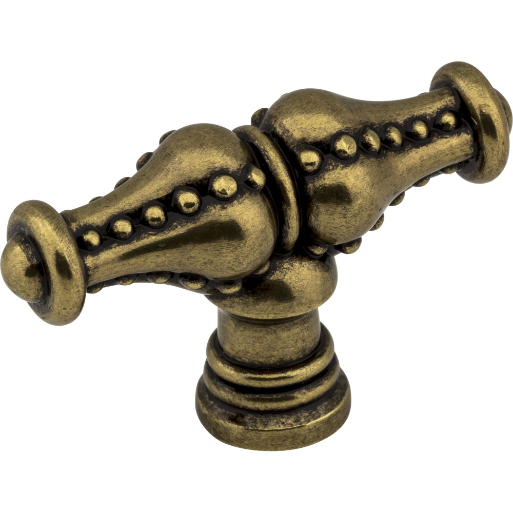Jeffrey Alexander by Hardware Resources 918L-AEM 2-1/4" Overall Length Beaded Cabinet Knob. Packaged with one