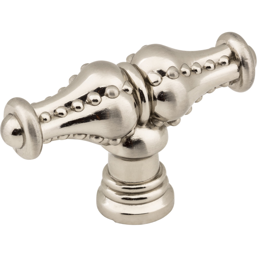 Jeffrey Alexander by Hardware Resources 918L-SN 2-1/4" Overall Length Beaded Cabinet Knob. Packaged with one