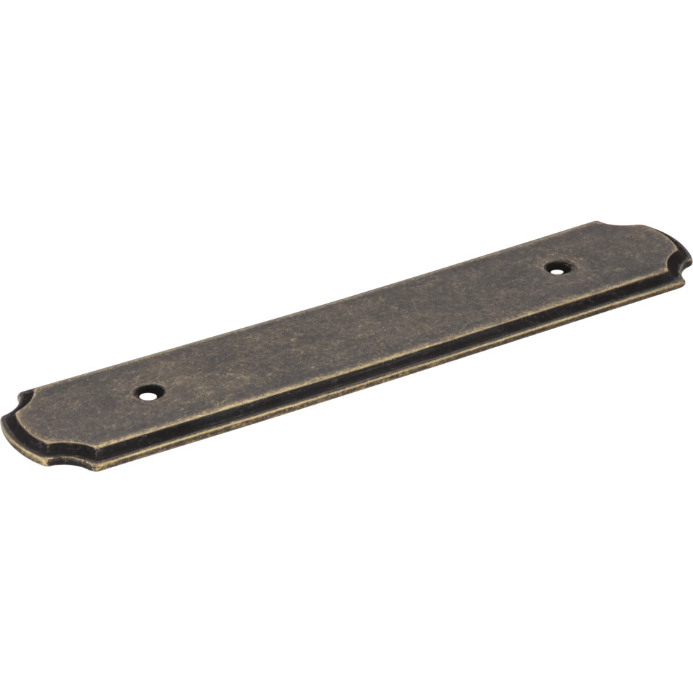 Jeffrey Alexander by Hardware Resources B812-96ABM-D 6" x 1-1/4" Zinc Die Cast Plain Backplate for 96mm Pull.  Fi