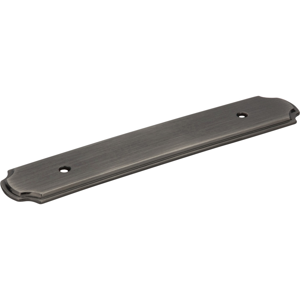 Jeffrey Alexander by Hardware Resources B812-96BNB 6" x 1-1/4" Zinc Die Cast Plain Backplate for 96mm Pull.  Fi