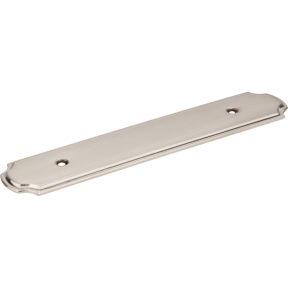 Jeffrey Alexander by Hardware Resources B812-96SN 6" x 1-1/4" Zinc Die Cast Plain Backplate for 96mm Pull.  Fi