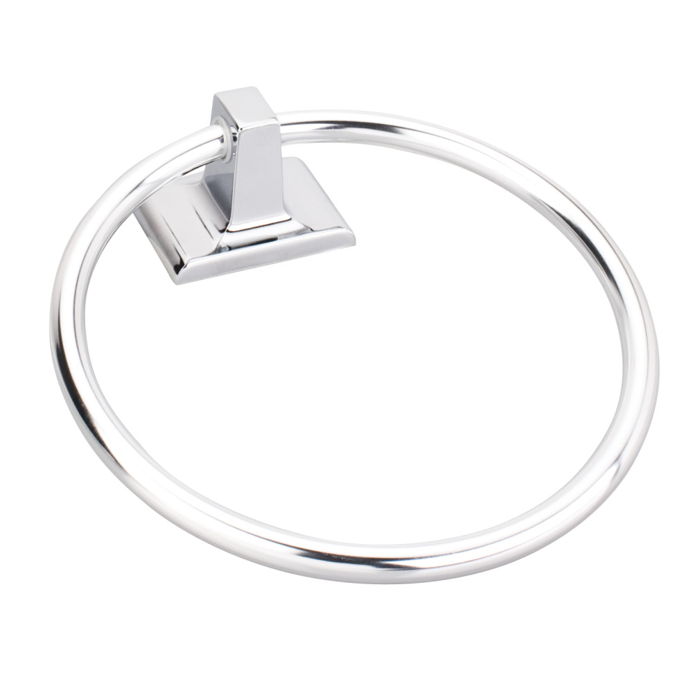 Elements by Hardware Resources BHE1-06PC Elements Traditional Towel Ring.  Finish: Polished Chrome   