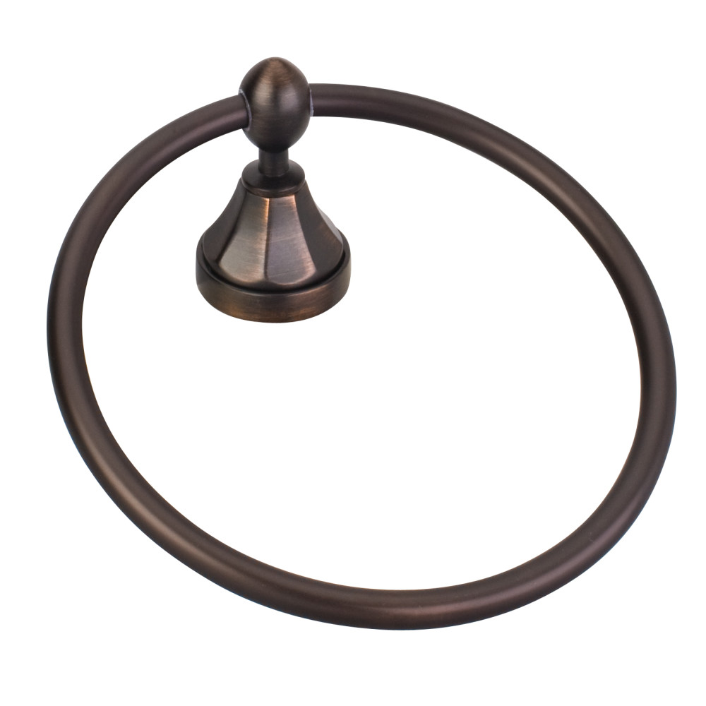 Elements by Hardware Resources BHE3-06DBAC-R Elements Transitional Towel Ring.  Finish: Brushed Oil Rubbe