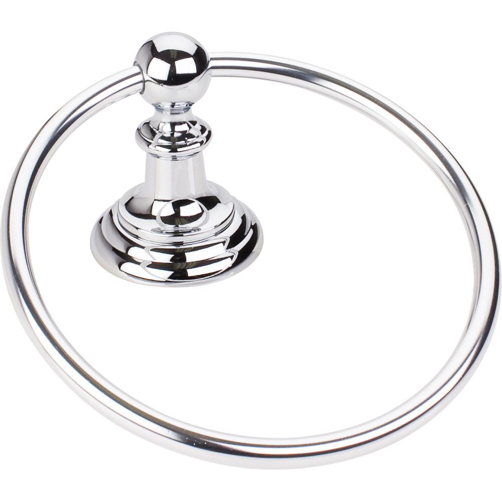 Elements by Hardware Resources BHE5-06PC Elements Conventional Towel Ring.  Finish: Polished Chrome. 