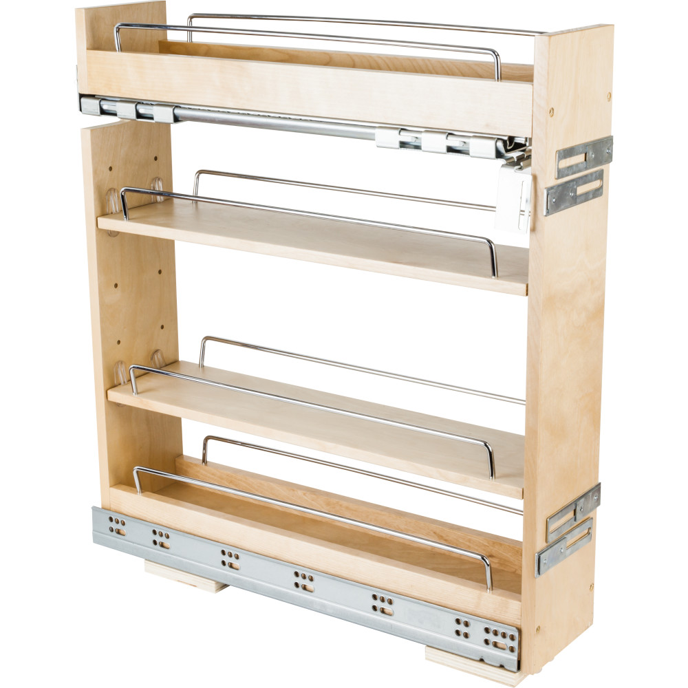 Hardware Resources BPO2-5SC 5" Base cabinet pullout with premium soft-close concealed undermount slides