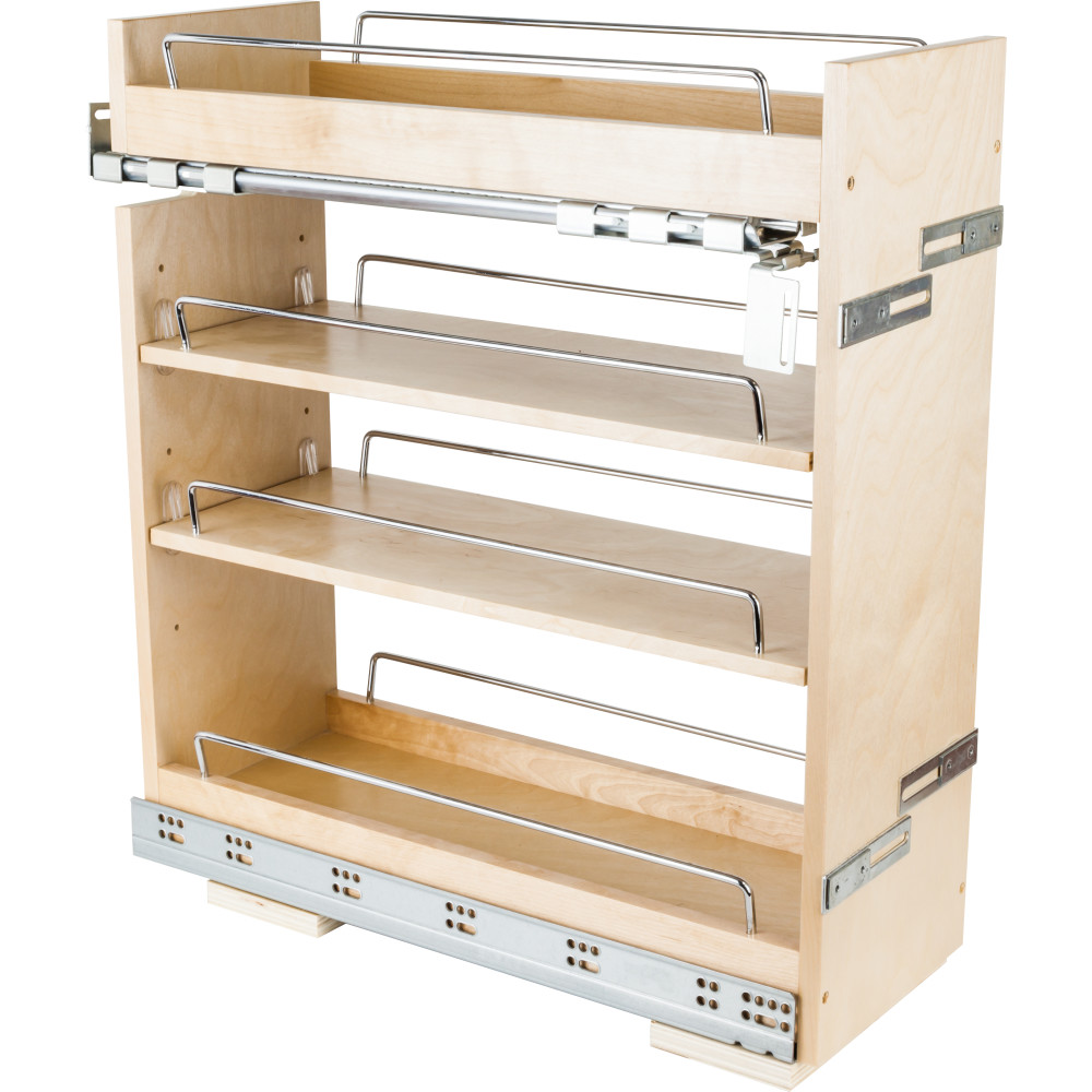 Hardware Resources BPO2-8SC 8" Base cabinet pullout with premium soft-close concealed undermount slides