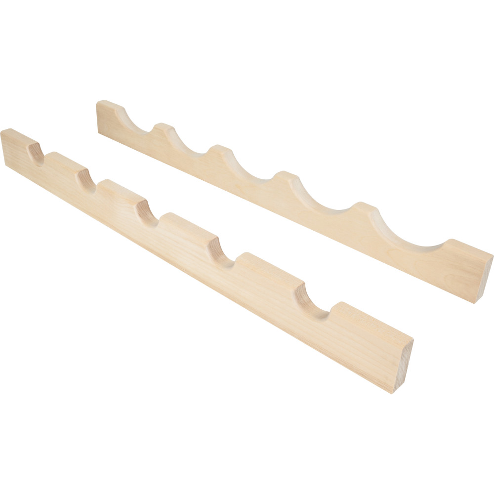 Hardware Resources by Hardware Resources BR24 Wine Bottle Rack. 24" x 3/4" x 2" - Maple
