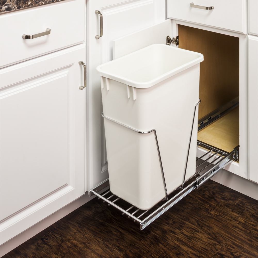 Hardware Resources by Hardware Resources CAN-EBMSPC-R 35 & 50 Quart Single Pullout Waste Container System