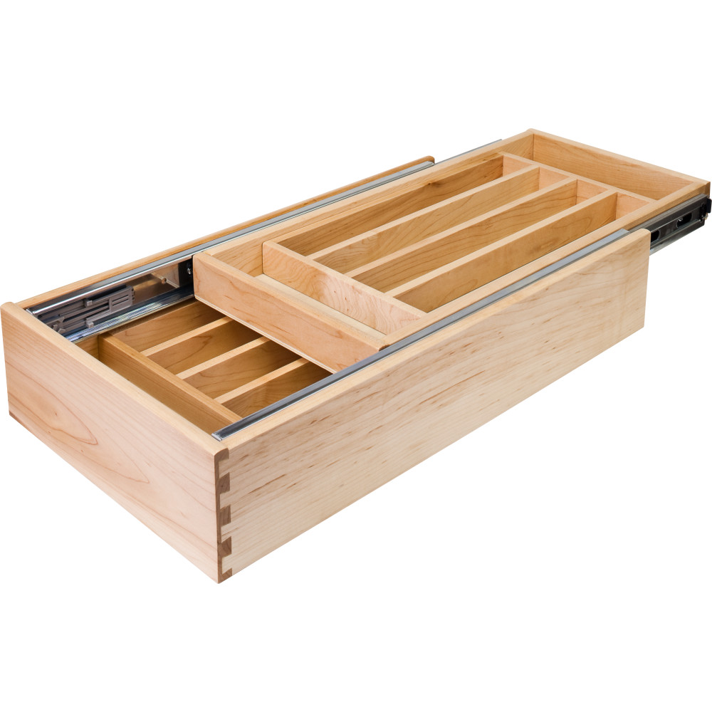 Hardware Resources by Hardware Resources CD24 Nested Cutlery Drawer for 24" Base Cabinet.