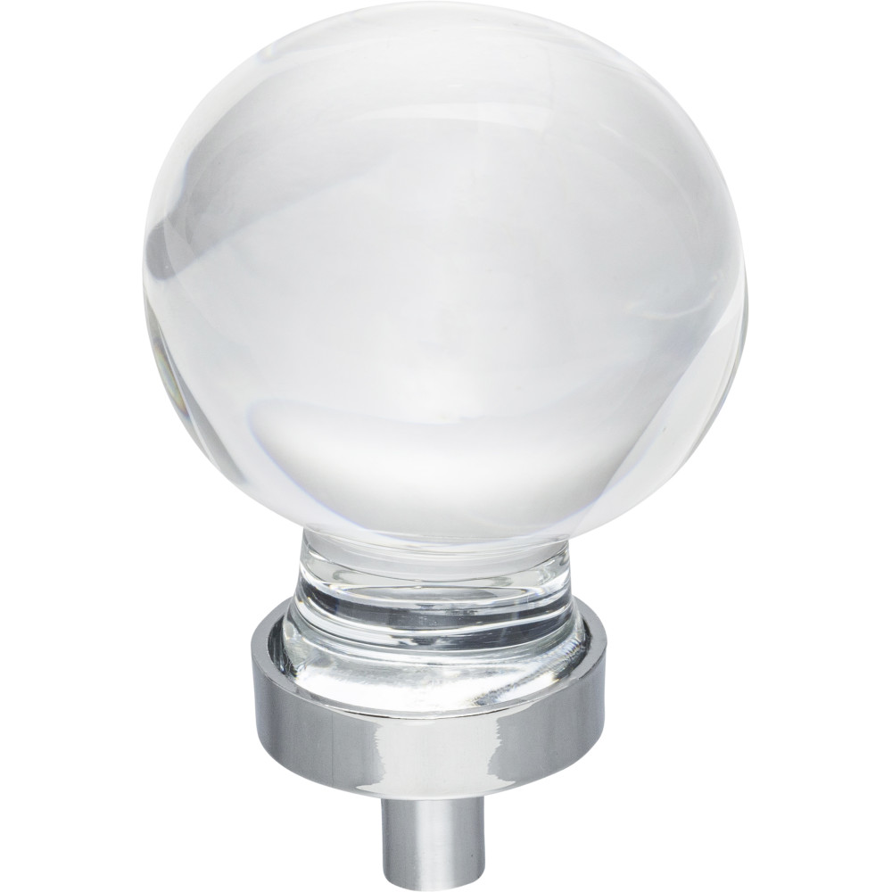 Hardware Resources G130L-PC Harlow 1-3/8" Dia Glass Sphere Cabinet Knob Finish: Polished Chrome