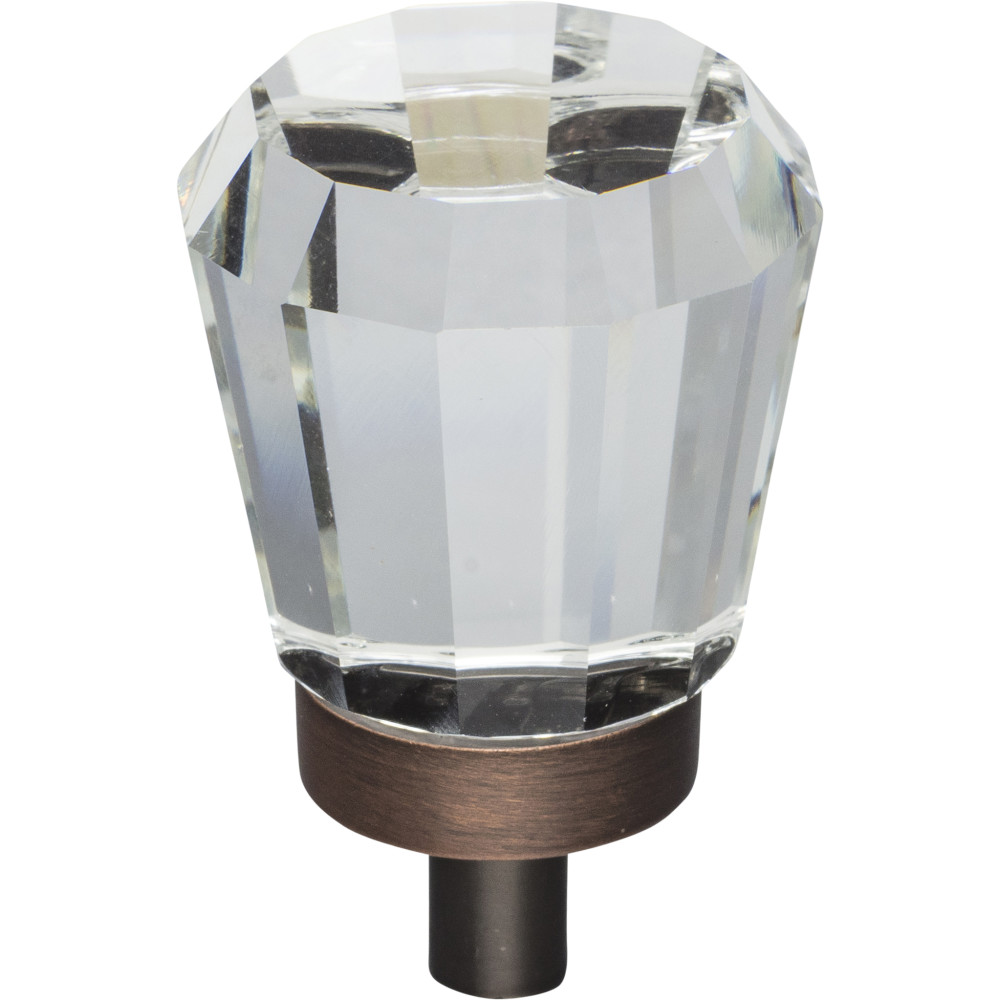 Hardware Resources G150DBAC Harlow 1" Dia Glass Tapered Cabinet Knob Finish: Brushed Oil Rubbed Bronze
