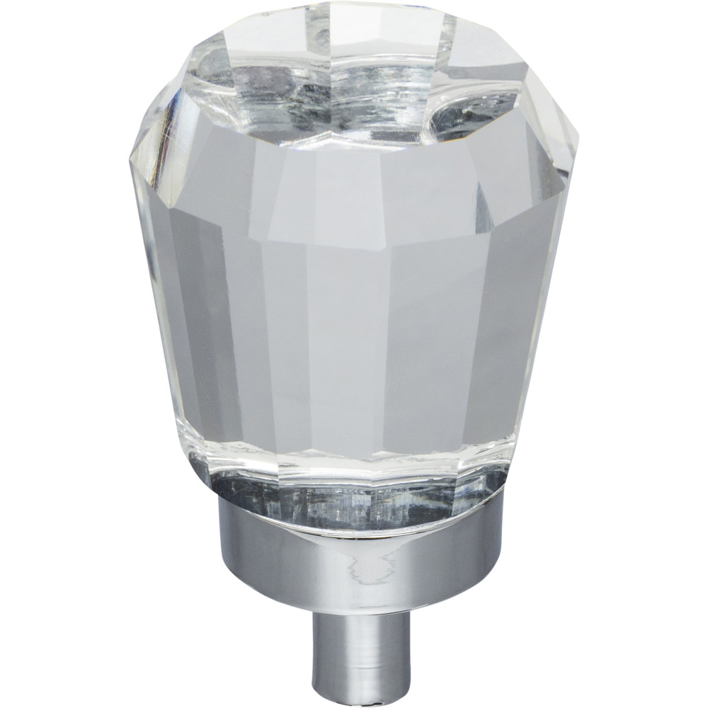 Hardware Resources G150PC Harlow 1" Dia Glass Tapered Cabinet Knob Finish: Polished Chrome
