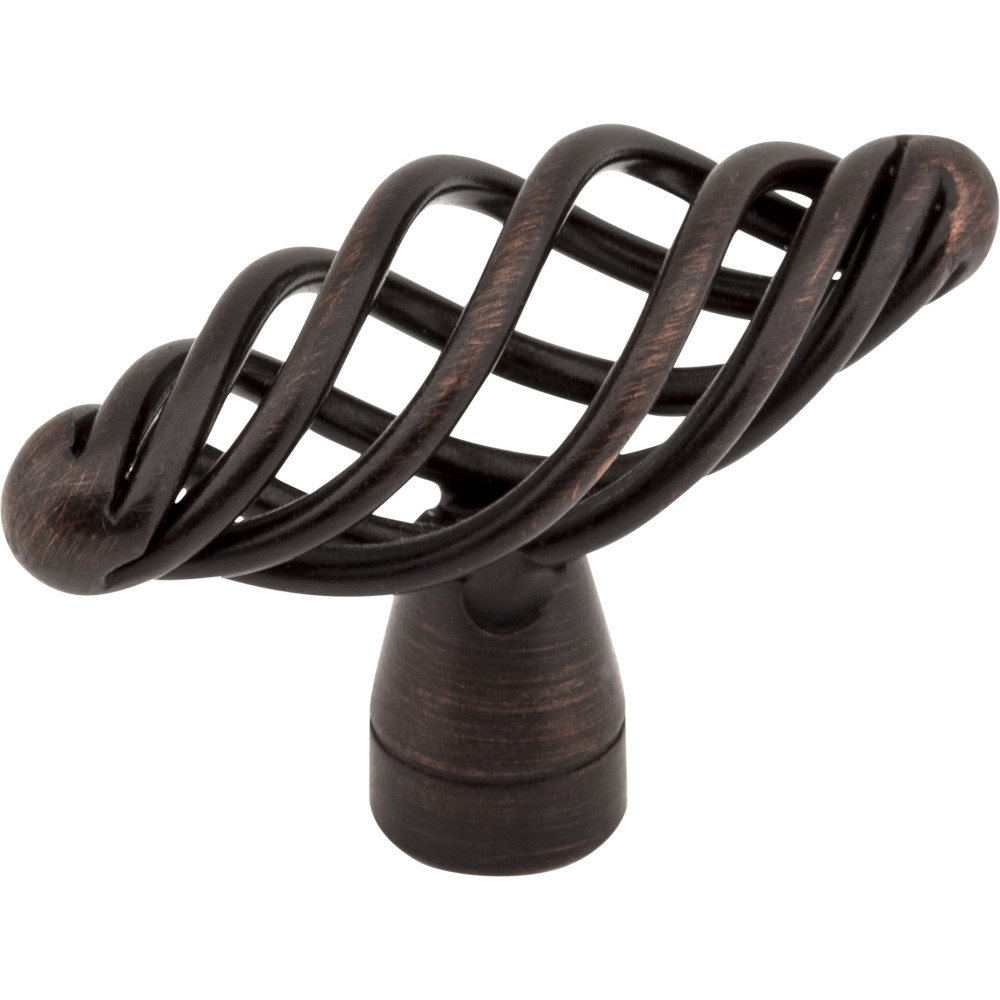 Jeffrey Alexander by Hardware Resources I350-DBAC 2" Overall Length Twisted Iron Cabinet Knob.  Packaged w    