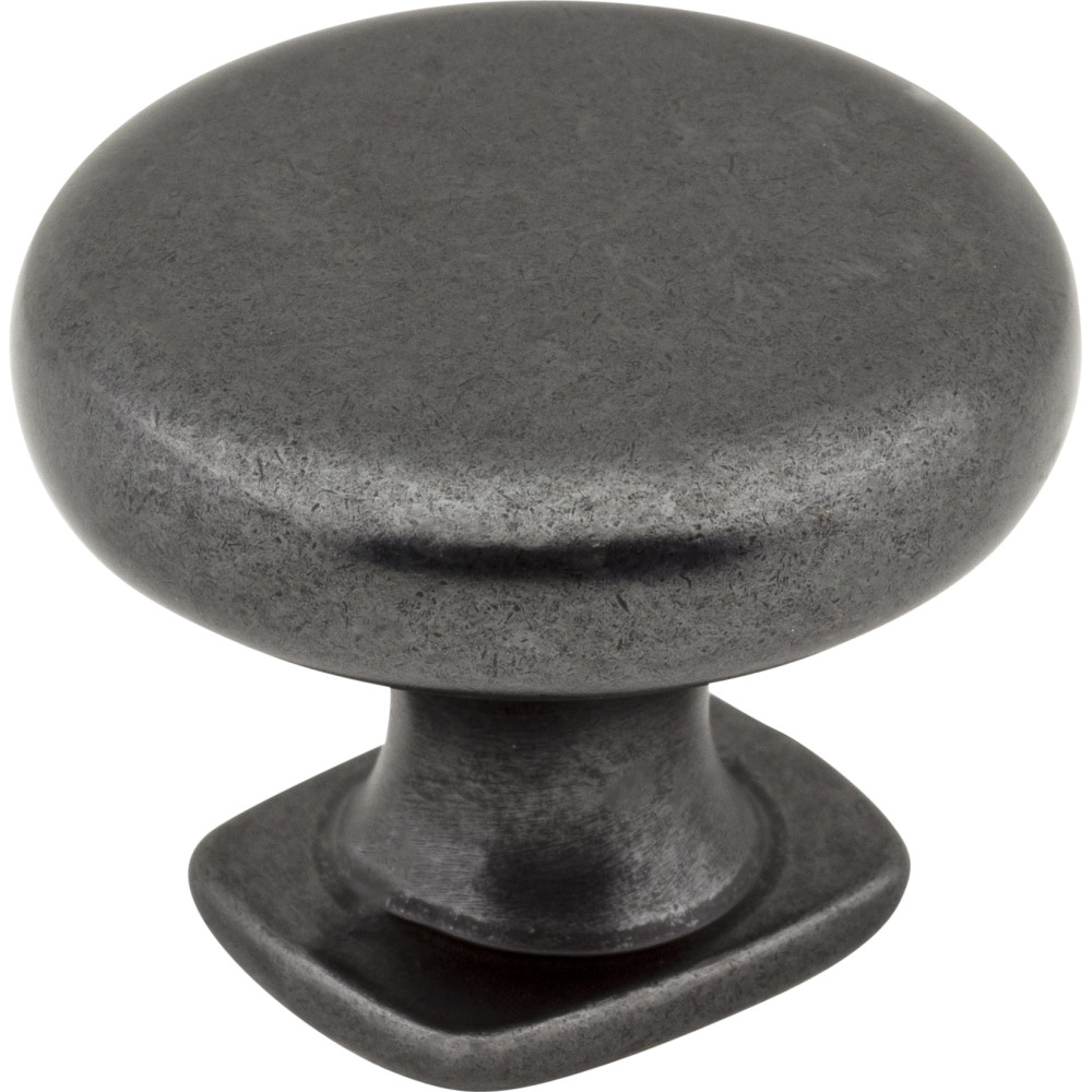 Jeffrey Alexander by Hardware Resources MO6303DACM 1-3/8"  Dia Forged Look Flat Bottom Knob with one 8/32" x 1"