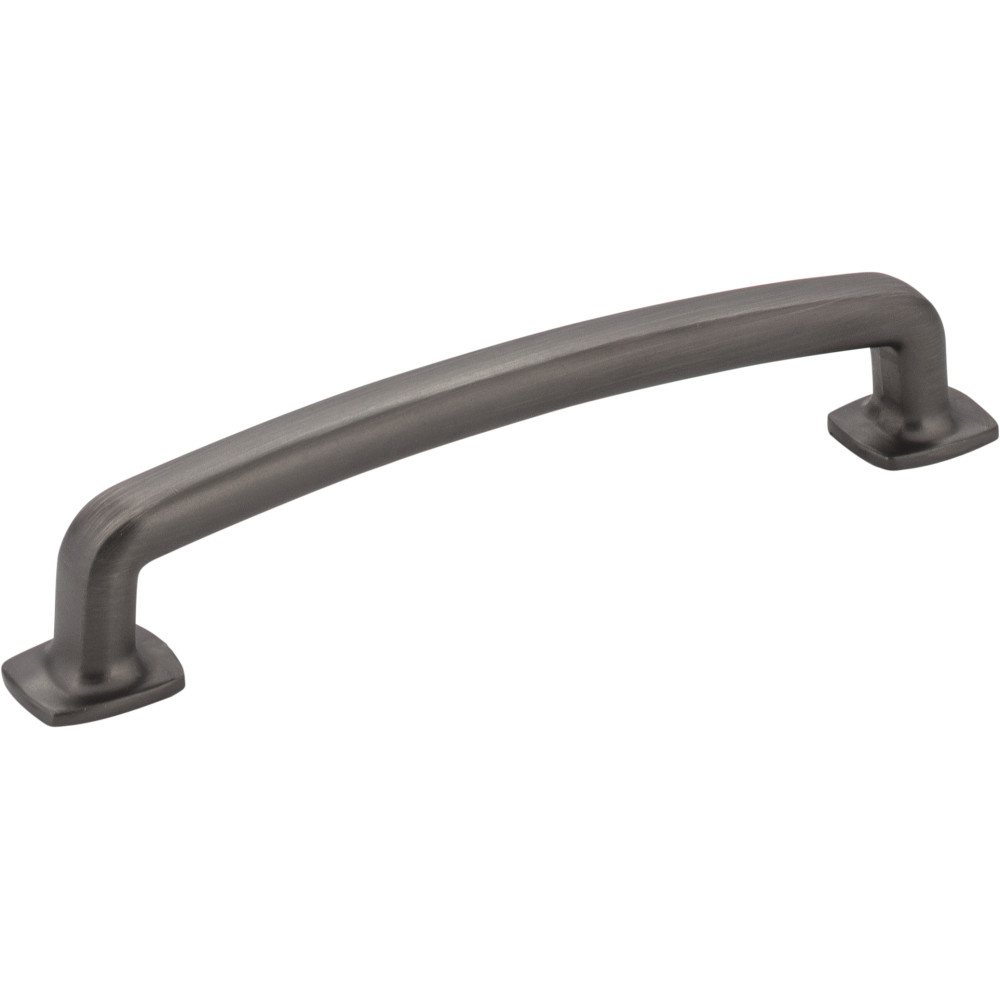 Hardware Resources MO6373-128BNBDL Belcastel 1 5-7/8" Overall Length Forged Look Flat Bottom Pull Package with two 8-32 x 1" and two 1-1/4" break-away screws Finish: Brushed Pewter.
