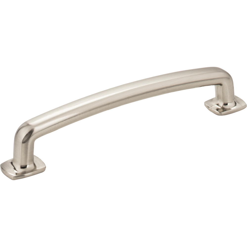 Jeffrey Alexander by Hardware Resources MO6373-128SN 5-7/8" OL Forged Look Flat Bottom Pull  128mm CC with two 8/
