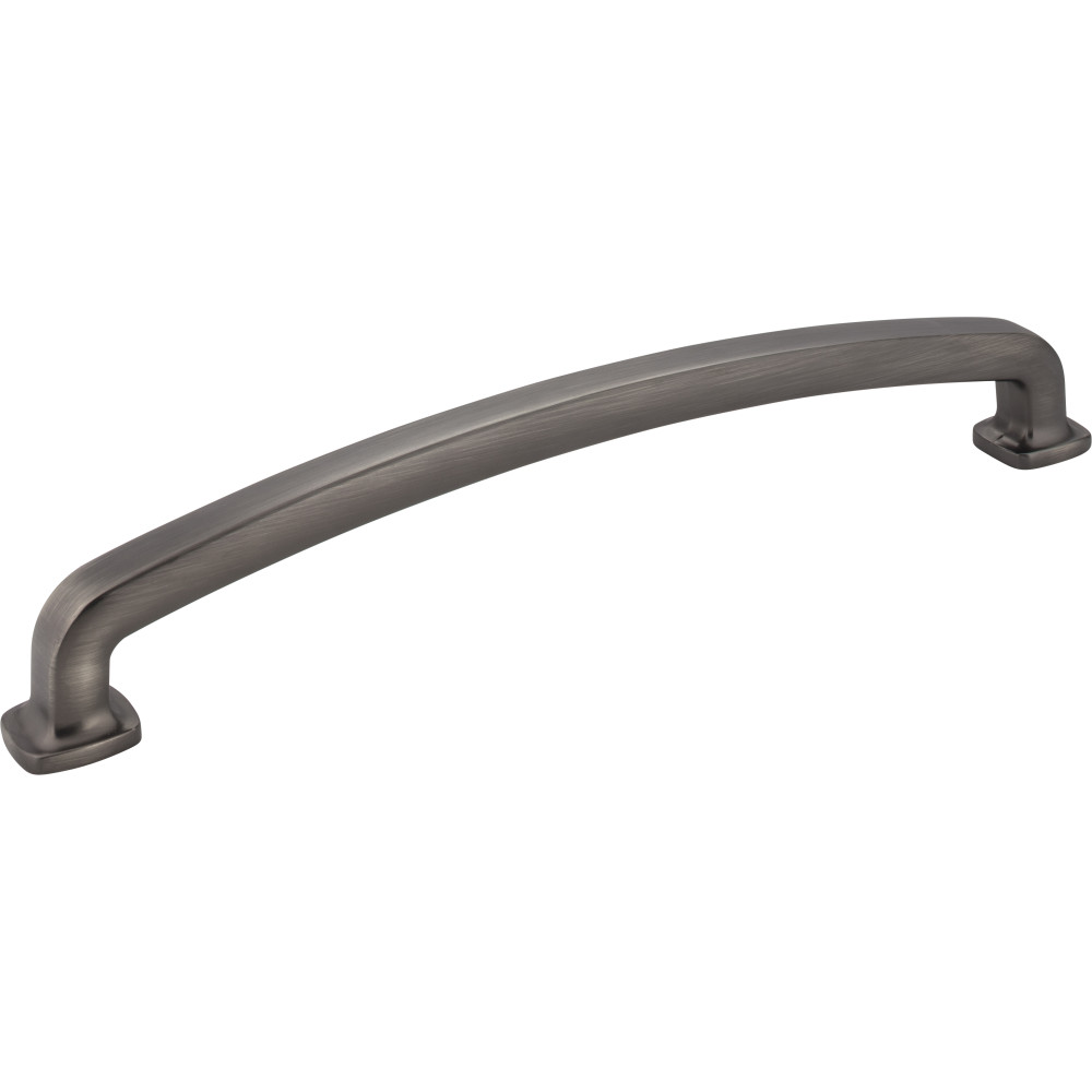 Hardware Resources MO6373-12BNBDL Belcastel 1 13-1/4" Overall Length Zinc Die Cast Forged Look Flat Bottom Appliance Pull (Refrigerator/Sub-Zero Handle) Finish: Brushed Pewter.